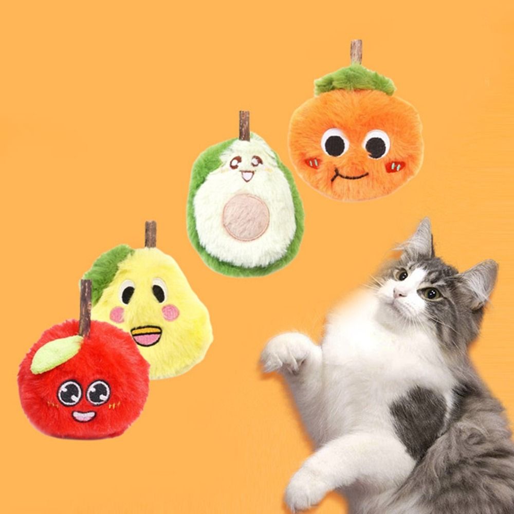 4Pcs Fruit Shape Cat Chewing Toy Bite Resistant Interactive Cat Toy Teeth Cleaning 4Pcs
4Pcs Fruit Shape Cat Chewing Toy Bite Resistant Interactive Cat Toy Teeth Cleaning 4Pcs