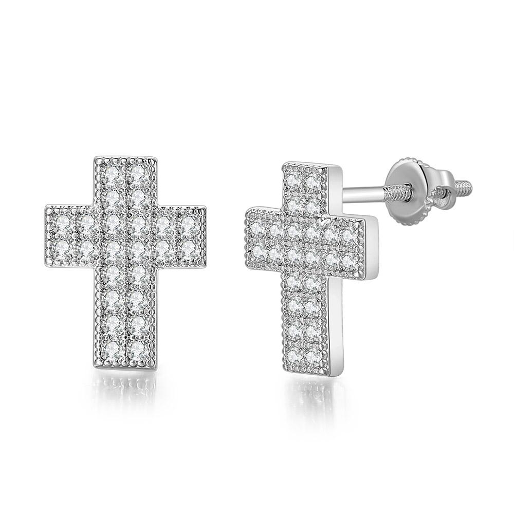 Iced Out Cross Stud Earrings Women Hiphop Rock Cubic Zirconia Gold Color Earring Luxury Fashion Jewelry Punk Accessories OHE103
Iced Out Cross Stud Earrings Women Hiphop Rock Cubic Zirconia Gold Color Earring Luxury Fashion Jewelry Punk Accessories OHE103