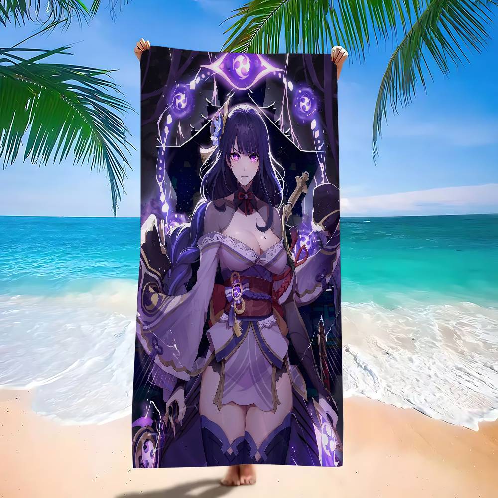 Raiden Shogun Genshin Impact Microfiber Beach Towel Absorbent Quick Dry Soft Yoga Swimming Resort Mountain Climbing Towel W30*H60(CM)
Raiden Shogun Genshin Impact Microfiber Beach Towel Absorbent Quick Dry Soft Yoga Swimming Resort Mountain Climbing Towel W30*H60(CM)