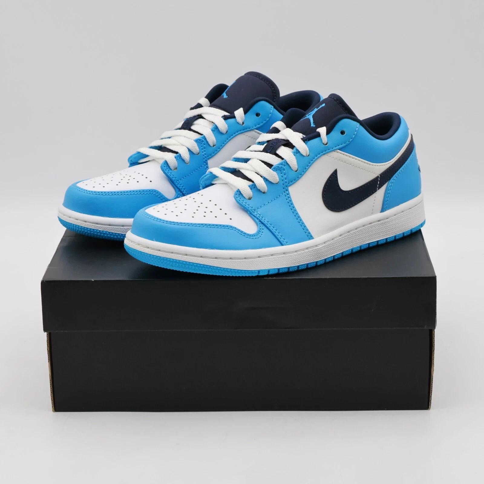 553558-144 Nike Air Jordan 1 Low University Blue UNC Dark Powder Navy (Men s) US 11
553558-144 Nike Air Jordan 1 Low University Blue UNC Dark Powder Navy (Men s) US 11