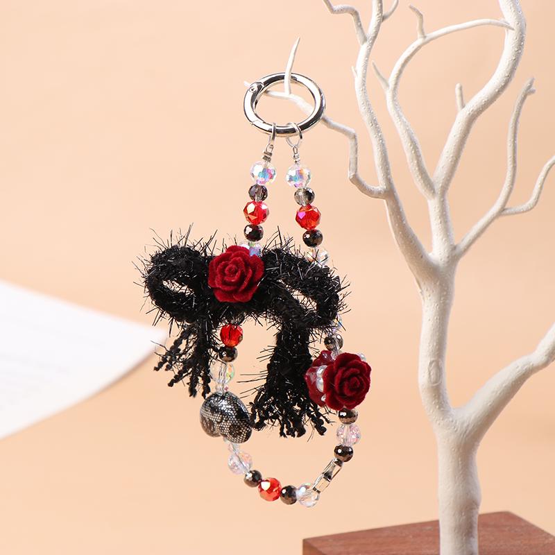 Trendy Vintage Rose Bow Phone Lanyard Sweet Cool Mobile Phone Chain Beaded Cellphone Charms For Girls Keychain Pendant one size
Trendy Vintage Rose Bow Phone Lanyard Sweet Cool Mobile Phone Chain Beaded Cellphone Charms For Girls Keychain Pendant one size