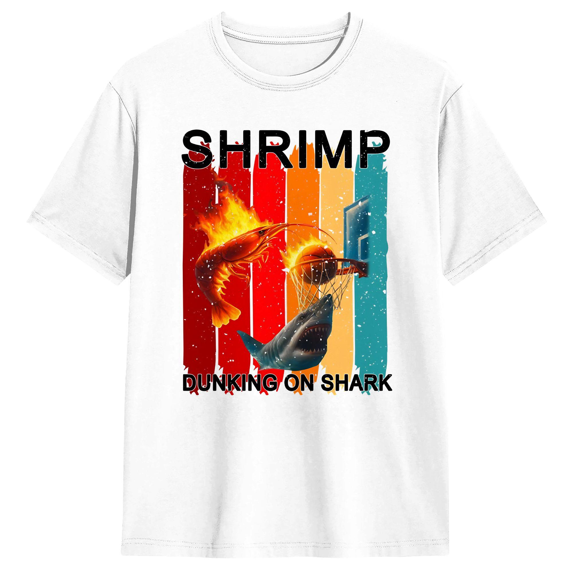 Flaming Shrimp Dunks on Shark T Shirt Summer Cool T Shirts Men Cotton O Neck Plus Size 5XL Clothes Short Sleeve Y2K Basic Tops S разноцветный
Flaming Shrimp Dunks on Shark T Shirt Summer Cool T Shirts Men Cotton O Neck Plus Size 5XL Clothes Short Sleeve Y2K Basic Tops S разноцветный