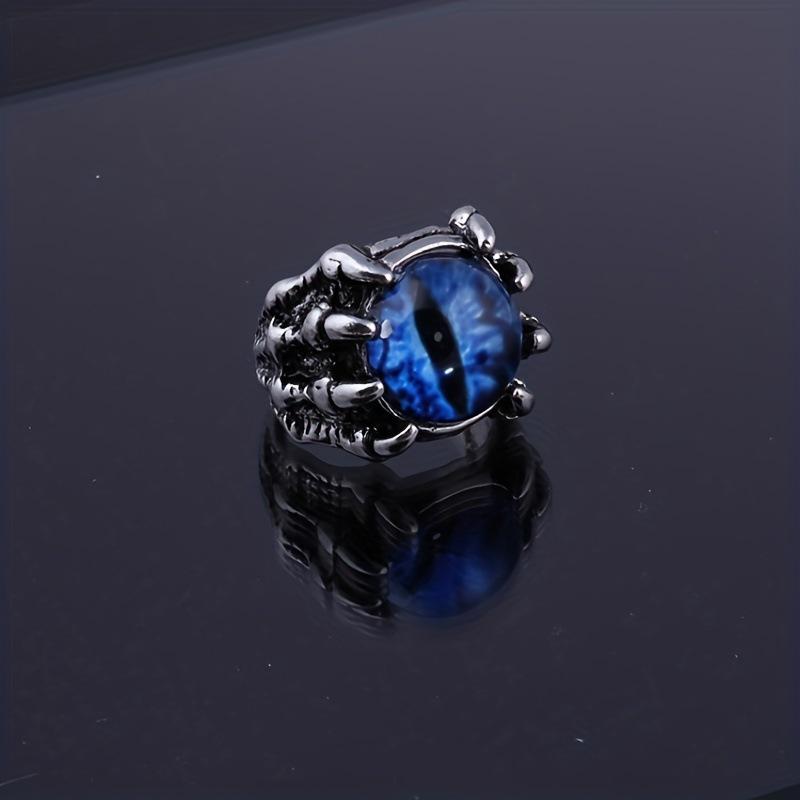 Retro Personality Evil Eye Dragon Claw Wolf Claw Adjustable Opening Rings for Men Halloween Punk Dark Style Finger Jewelry Gifts resizable синій
Retro Personality Evil Eye Dragon Claw Wolf Claw Adjustable Opening Rings for Men Halloween Punk Dark Style Finger Jewelry Gifts resizable синій