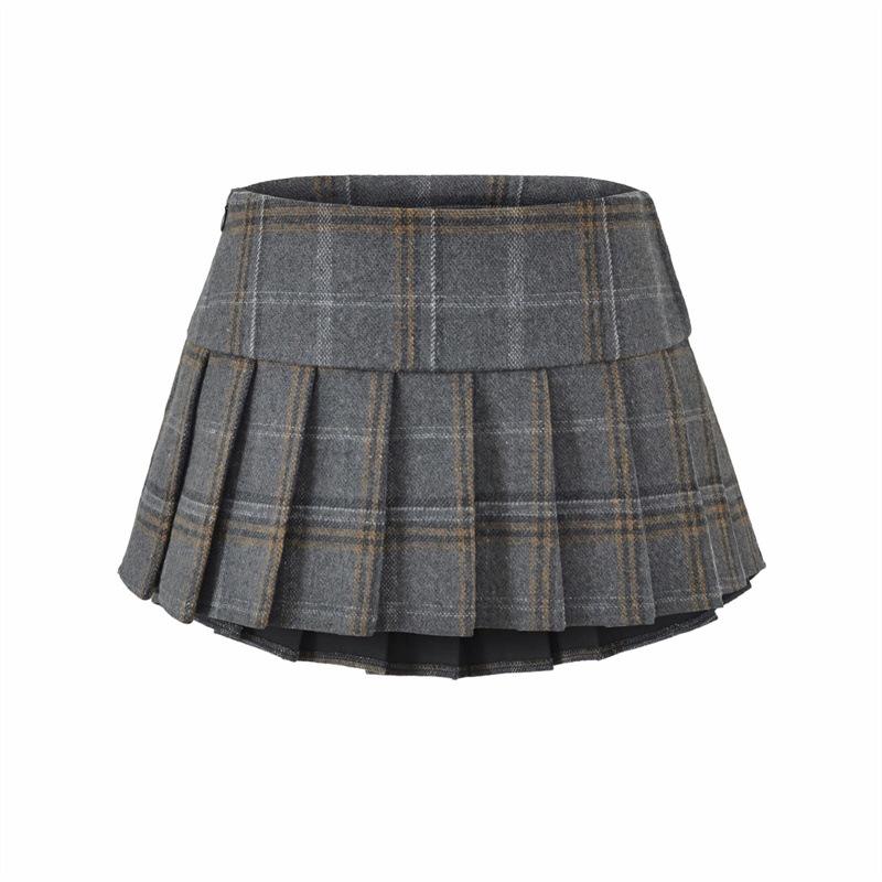 Korean Retro Plaid Woolen Low-Waist Pleated Skirt - Women s A-Line Short Skirt Large темно-сірий
Korean Retro Plaid Woolen Low-Waist Pleated Skirt - Women s A-Line Short Skirt Large темно-сірий