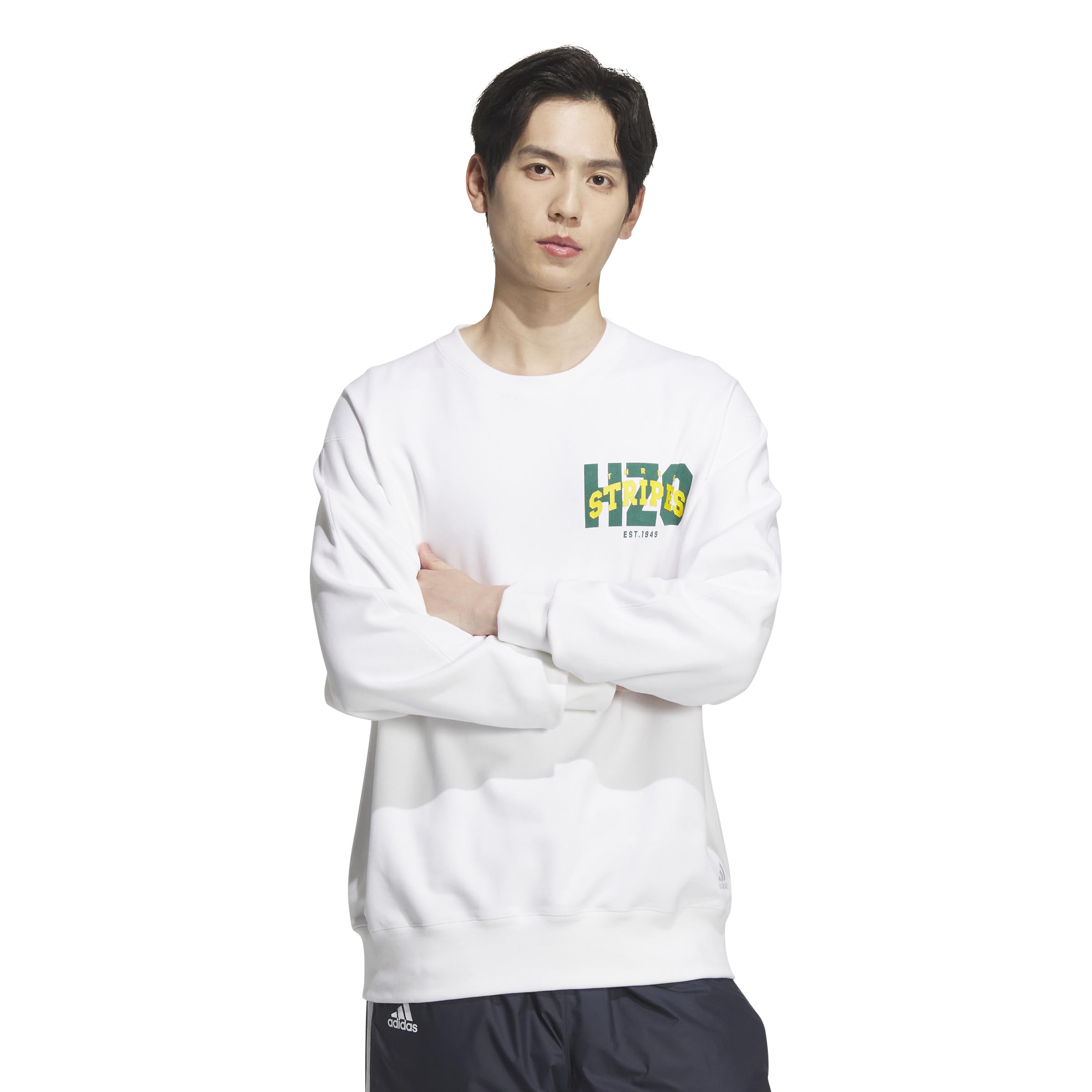 Adidas College Pack Loose Fit French Terry Sweatshirt White Men s KWX84, (JG8552)
Adidas College Pack Loose Fit French Terry Sweatshirt White Men s KWX84, (JG8552)