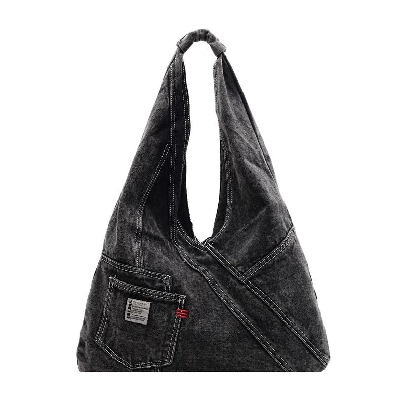 Casual Solid Denim Large Capacity Shoulder Bags Simple Fashion Versatile Commute Tote Bags for Women
Casual Solid Denim Large Capacity Shoulder Bags Simple Fashion Versatile Commute Tote Bags for Women
