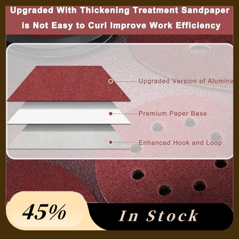 A60Z Top 160PCS 5Inch Sanding Disc,60/80/120/150/240/320/400/600Grit 8 Hole Hook And Loop Sandpaper,Sand Paper For Orbital Sande
A60Z Top 160PCS 5Inch Sanding Disc,60/80/120/150/240/320/400/600Grit 8 Hole Hook And Loop Sandpaper,Sand Paper For Orbital Sande