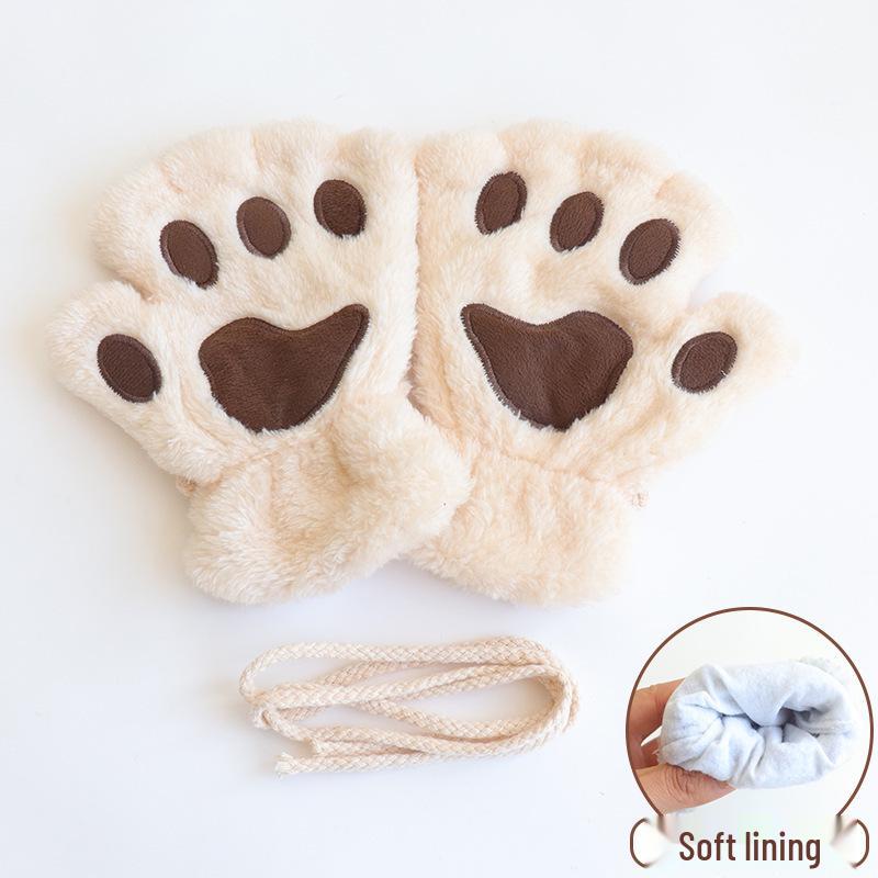 Women s Cute Cat Paw Fingerless Gloves: Plush, Thickened, Warm Velvet for Autumn/Winter
Women s Cute Cat Paw Fingerless Gloves: Plush, Thickened, Warm Velvet for Autumn/Winter