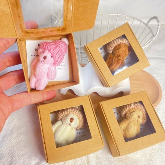 Mini Plush Teddy Bear Box Emotional Support Teddy with Message Card Pocket-Sized
Mini Plush Teddy Bear Box Emotional Support Teddy with Message Card Pocket-Sized