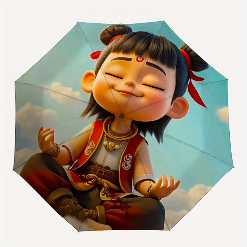 1pc Nezha Home Essential Cute Cartoon Umbrella, Portable Folding Umbrella Suitable for All Seasons, Perfect for Travel And Outdoor a0821086
1pc Nezha Home Essential Cute Cartoon Umbrella, Portable Folding Umbrella Suitable for All Seasons, Perfect for Travel And Outdoor a0821086
