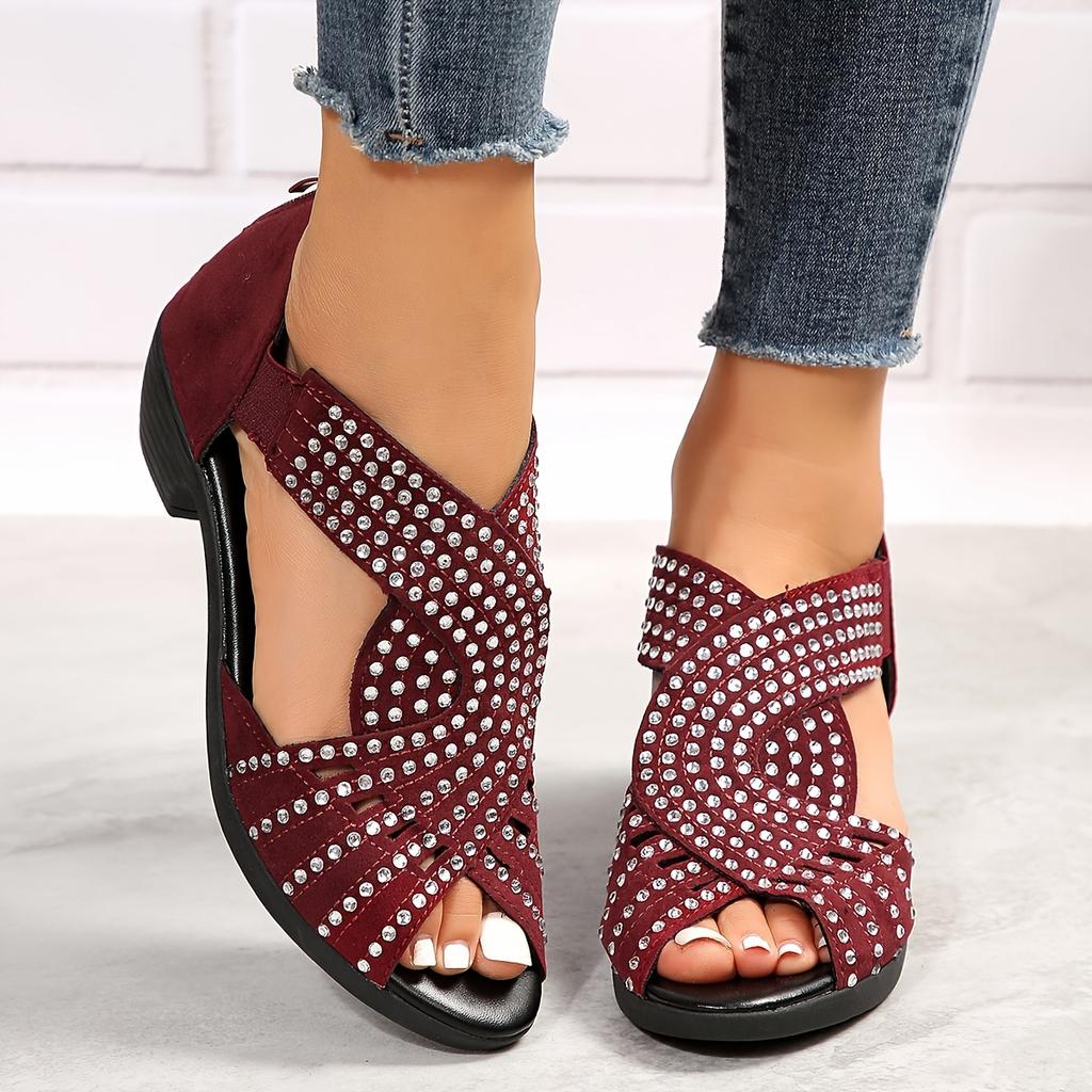 Women s Summer Casual Low Heel Rhinestone Hollow Out Chunky Heel Plus Size 43 Yards Beach Sandals 42EU/CN43
Women s Summer Casual Low Heel Rhinestone Hollow Out Chunky Heel Plus Size 43 Yards Beach Sandals 42EU/CN43