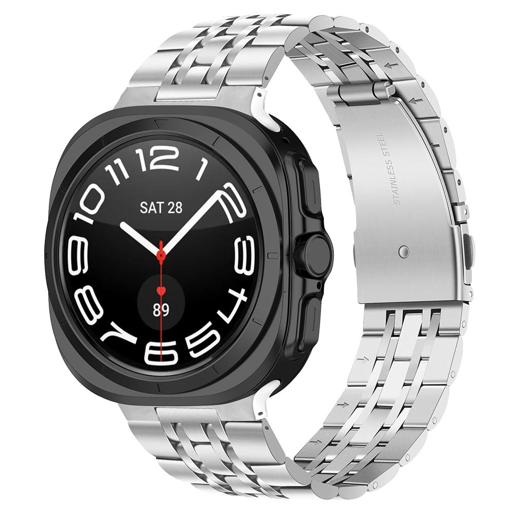 For Samsung Galaxy Watch Ultra 47mm Metal Band Stainless Steel 7-Bead Watch Strap Replacement Silver
For Samsung Galaxy Watch Ultra 47mm Metal Band Stainless Steel 7-Bead Watch Strap Replacement Silver