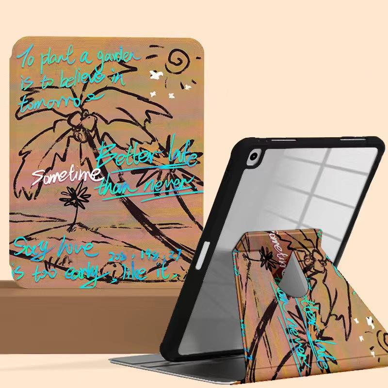 Для iPad 2022 10,9 2021 2020 Pro граффити кокосовая пальма вращающийся на 360 градусов акриловый чехол против падения для iPad Air 4 5 Mini 6 Shell iPad 2022 10.9
Для iPad 2022 10,9 2021 2020 Pro граффити кокосовая пальма вращающийся на 360 градусов акриловый чехол против падения для iPad Air 4 5 Mini 6 Shell iPad 2022 10.9
