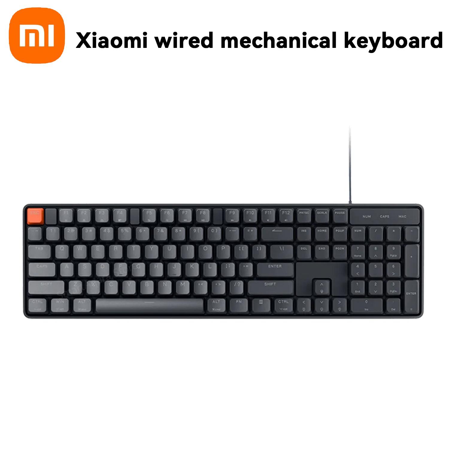 Xiaomi Wired Mechanical Keyboard Blue Axis Red Axis 104 Keys USB Office Desktop Laptop Wired Peripherals
Xiaomi Wired Mechanical Keyboard Blue Axis Red Axis 104 Keys USB Office Desktop Laptop Wired Peripherals