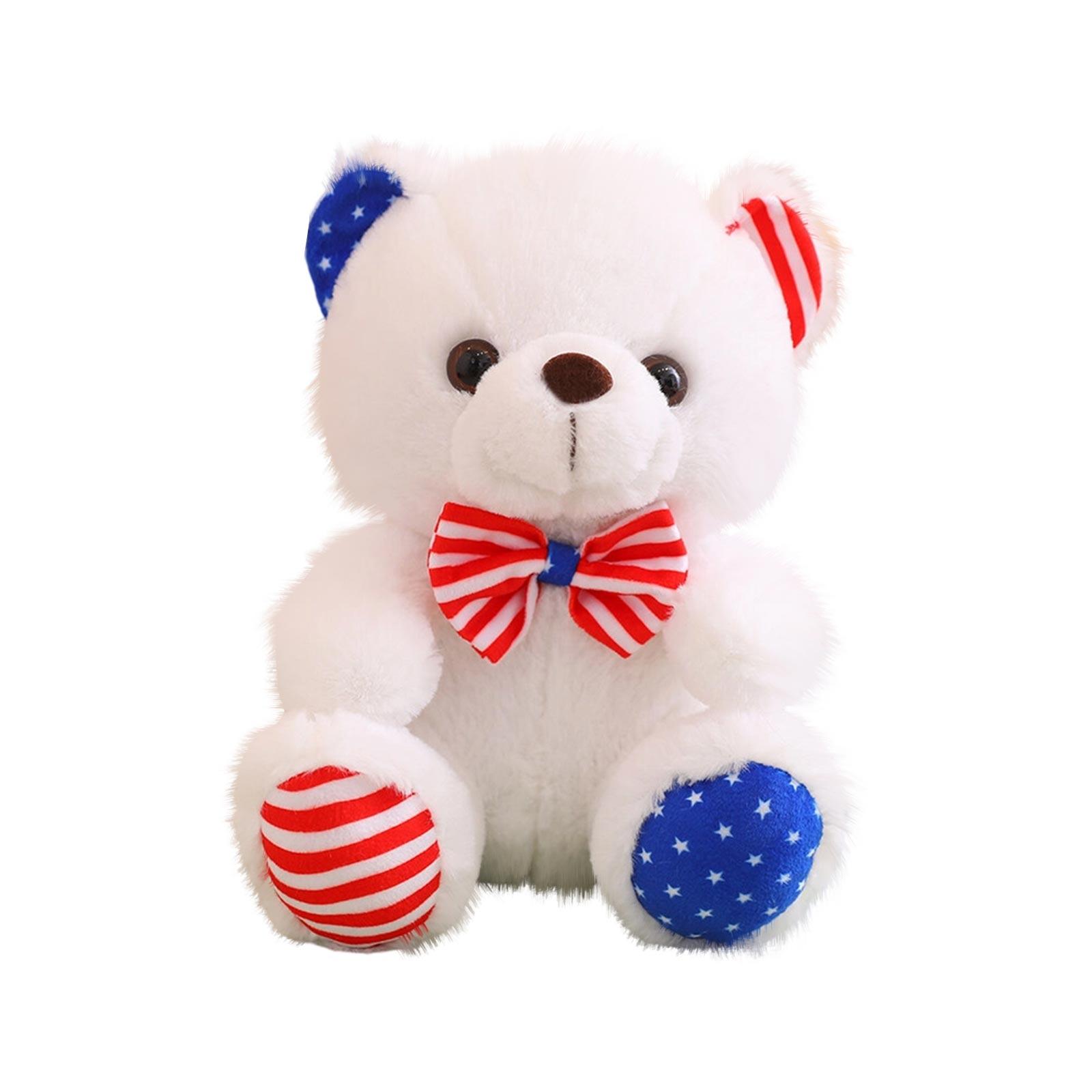 American Independence Day Plush Doll Flag Stripes Cute Bear One Size
American Independence Day Plush Doll Flag Stripes Cute Bear One Size