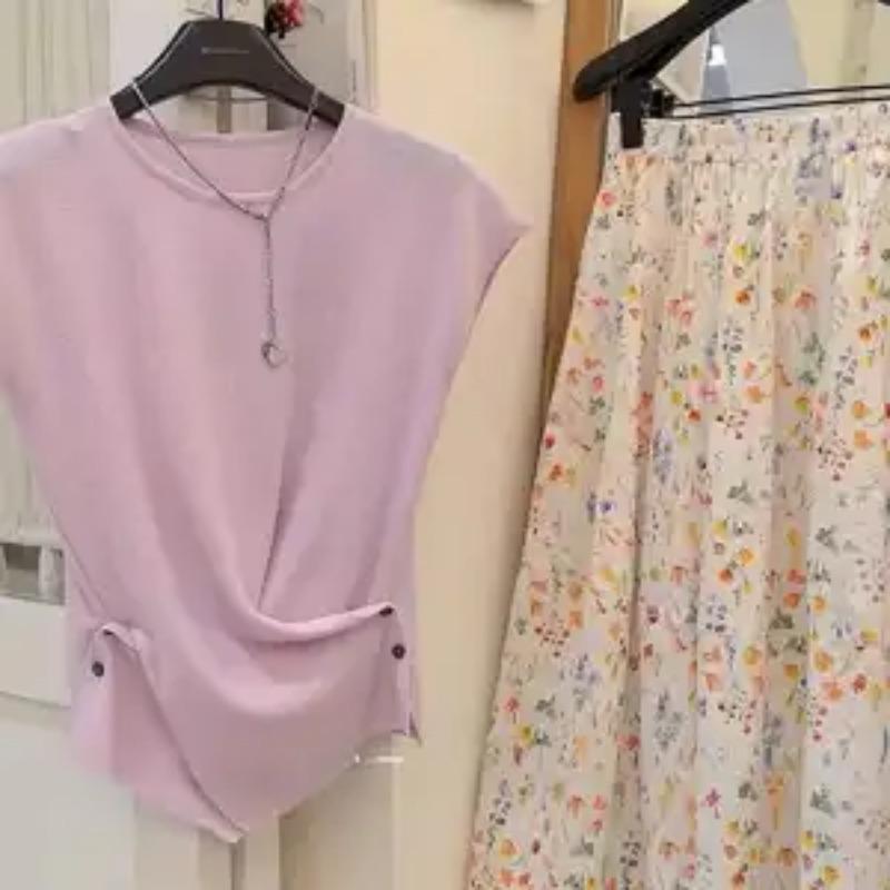 Women s Summer New Korean Style Striped Knit Top Round Neck Cap Sleeve Waist-Tied Blouse S рожевий
Women s Summer New Korean Style Striped Knit Top Round Neck Cap Sleeve Waist-Tied Blouse S рожевий