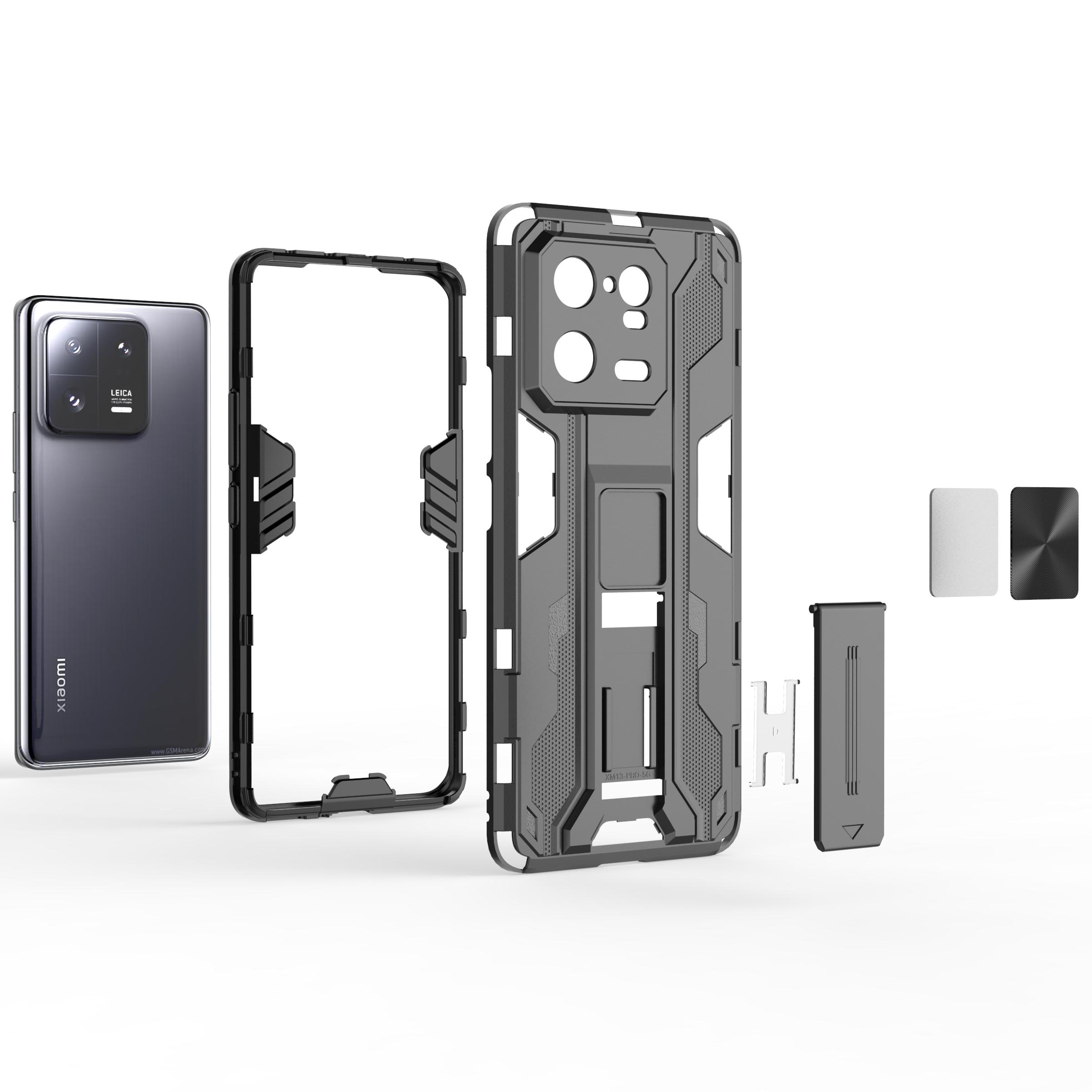 For Xiaomi 13 Pro 5G Hard PC Soft TPU Cell Phone Case Kickstand Drop-proof Back Cover Black
For Xiaomi 13 Pro 5G Hard PC Soft TPU Cell Phone Case Kickstand Drop-proof Back Cover Black