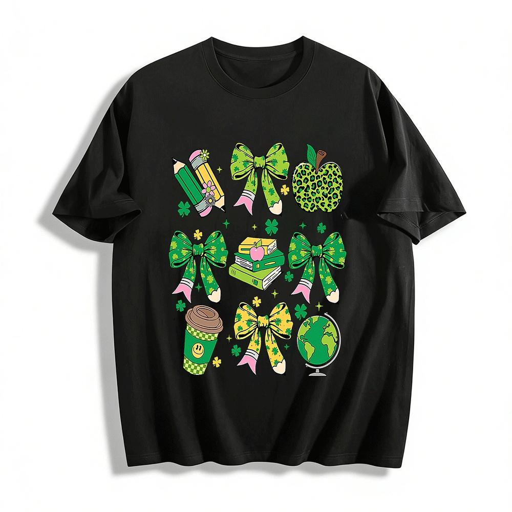 St. Patrick s Day Back to School Graphic Casual Top Pure cotton T-shirt XXS
St. Patrick s Day Back to School Graphic Casual Top Pure cotton T-shirt XXS
