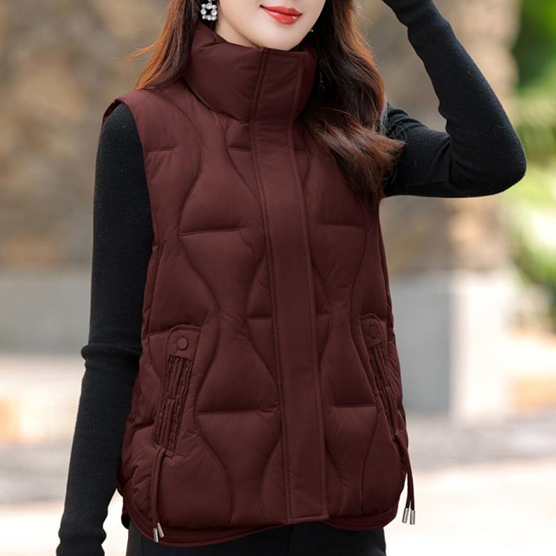 Модный зимний женский теплый жилет со стойкой воротником, толстый пуховик без рукавов, женские куртки свободного кроя, короткая верхняя одежда 3XL вино красного
Модный зимний женский теплый жилет со стойкой воротником, толстый пуховик без рукавов, женские куртки свободного кроя, короткая верхняя одежда 3XL вино красного