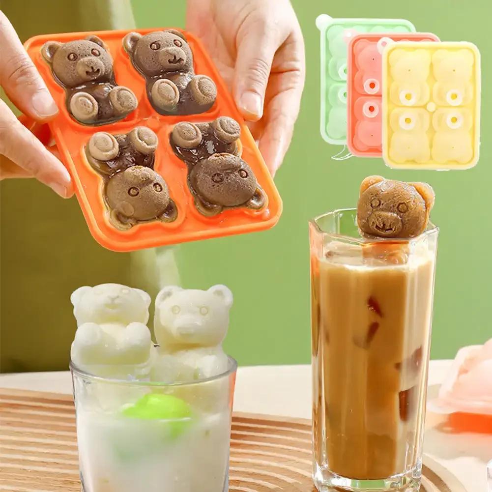 1Pcs 3D Food Grade Silicone Ice Mold 4 Grid Little Bear Shape Cube Maker DIY Popsicle Box Tray Whisky Kitchen Tools зелёный
1Pcs 3D Food Grade Silicone Ice Mold 4 Grid Little Bear Shape Cube Maker DIY Popsicle Box Tray Whisky Kitchen Tools зелёный