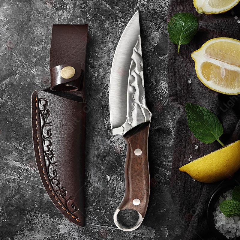 Multifunctional Kitchen Knife Handmade Forged Boning Knife Meat Cutting Fruit Knives Wooden Handle Stainless Steel BBQ Knife
Multifunctional Kitchen Knife Handmade Forged Boning Knife Meat Cutting Fruit Knives Wooden Handle Stainless Steel BBQ Knife