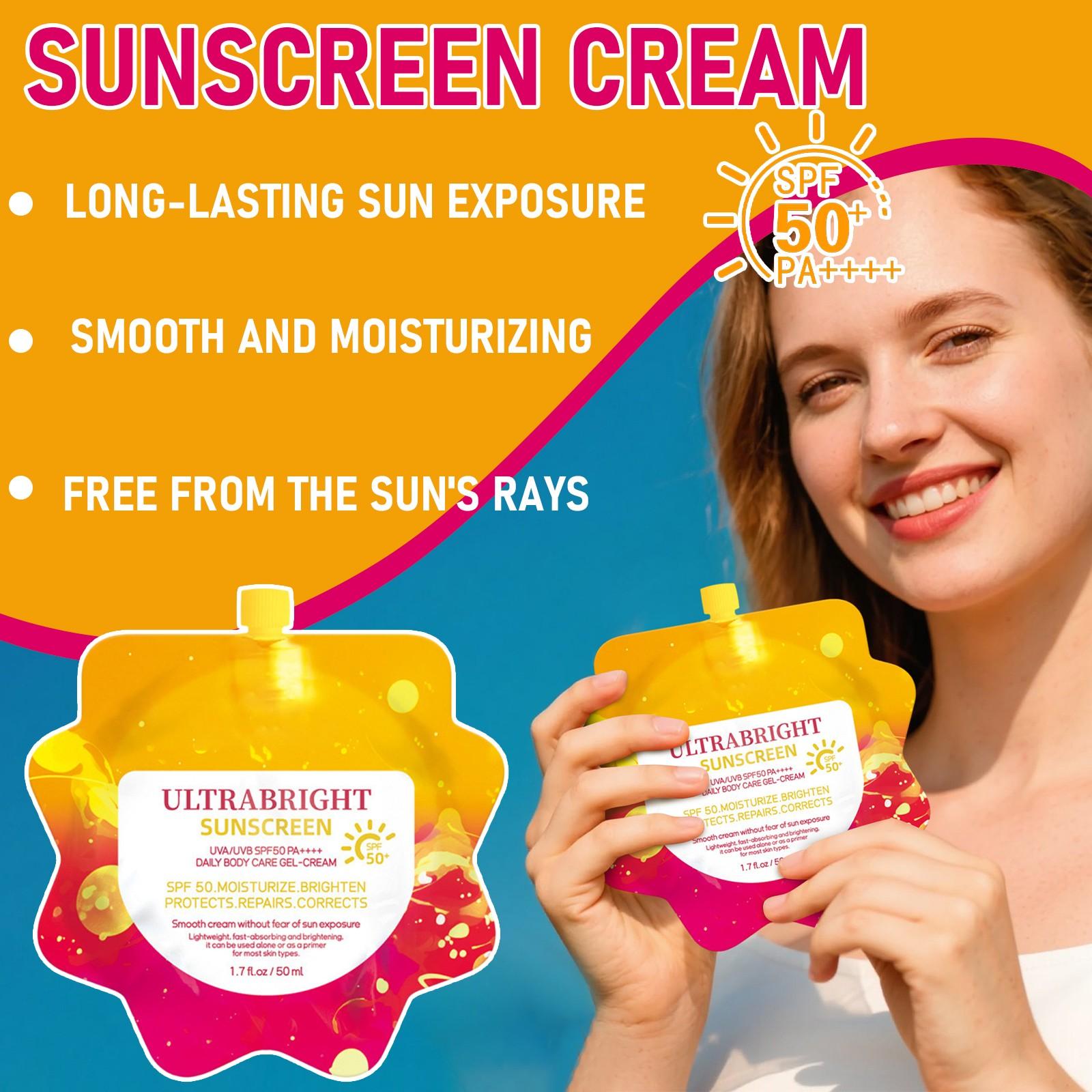 Sunscreen SPF50+ UV Refreshing Waterproof And Sweatproof Travel Size Face Sunscreen50ml
Sunscreen SPF50+ UV Refreshing Waterproof And Sweatproof Travel Size Face Sunscreen50ml