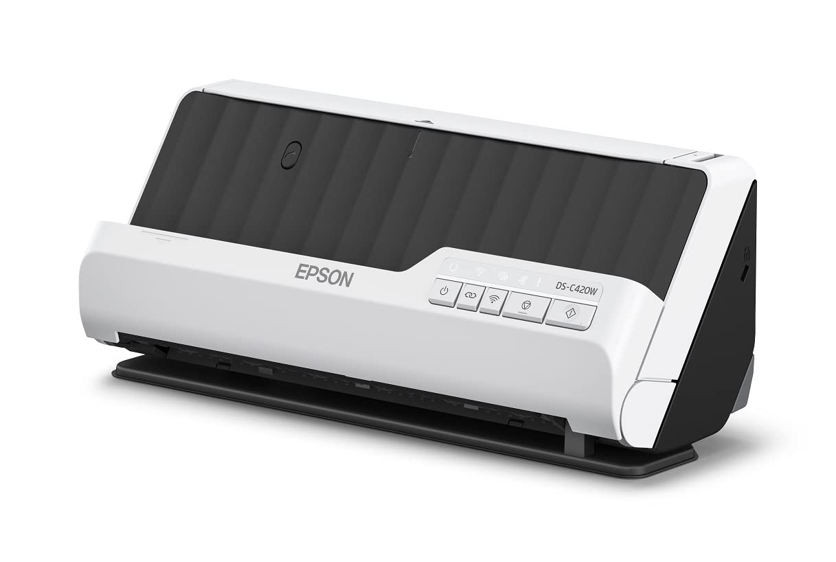 Epson Document Scanner аркуш аркушів на режим паперу DS-C420W (Подача A4/30 хвилин/розворот/двостороння подача/сумісність з Wi-Fi/електронний документ включено)
Epson Document Scanner аркуш аркушів на режим паперу DS-C420W (Подача A4/30 хвилин/розворот/двостороння подача/сумісність з Wi-Fi/електронний документ включено)