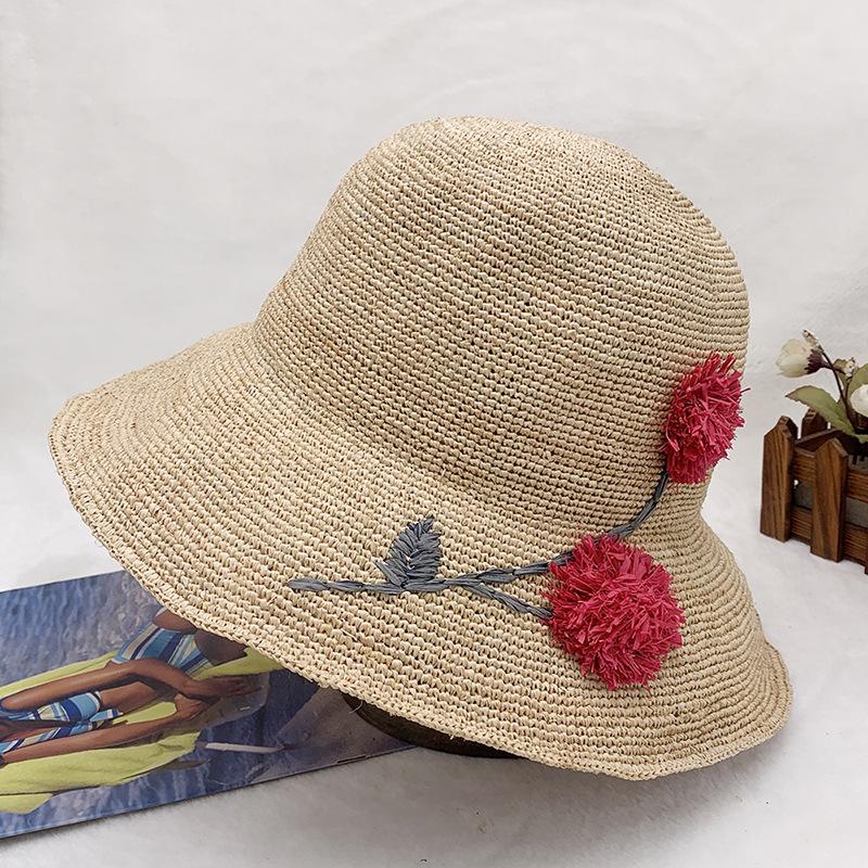 Hand Crochet Embroidered Raffia Sun Hat Versatile Sun Shade Straw Spring And Summer Foldable Sun Hat One size
Hand Crochet Embroidered Raffia Sun Hat Versatile Sun Shade Straw Spring And Summer Foldable Sun Hat One size