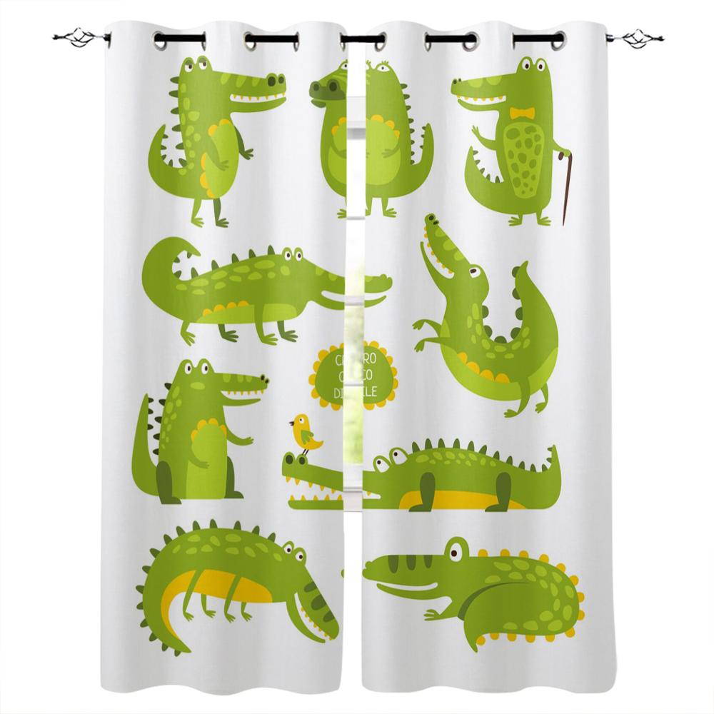 Зеленые животные крокодил мультфильм оконные шторы Спальня Кухня Декор занавес панель оконные шторы для гостиной 135W x 60H(cm)
Зеленые животные крокодил мультфильм оконные шторы Спальня Кухня Декор занавес панель оконные шторы для гостиной 135W x 60H(cm)