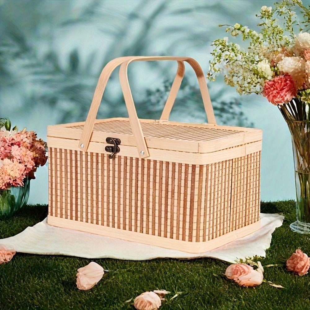 Chinese Style Bamboo Basket Vintage Picnic Basket Festival Packaging Box Egg Container Shopping Style E
Chinese Style Bamboo Basket Vintage Picnic Basket Festival Packaging Box Egg Container Shopping Style E