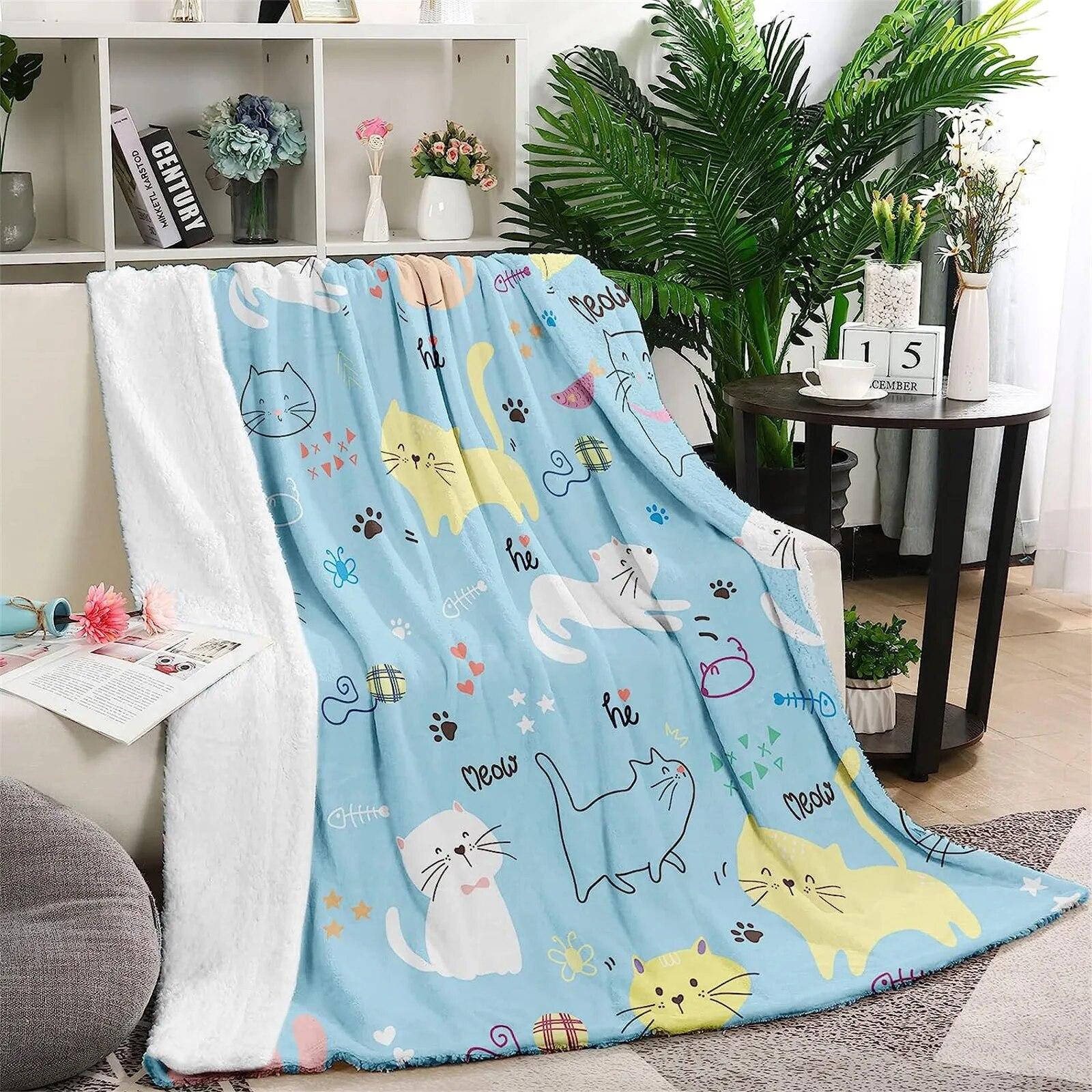 Cartoon Baby Blankets Cute Cats Blue 3D Printed Throw Flannel Blanket Office Nap Travel Portable Quilts Dropshipping
Cartoon Baby Blankets Cute Cats Blue 3D Printed Throw Flannel Blanket Office Nap Travel Portable Quilts Dropshipping