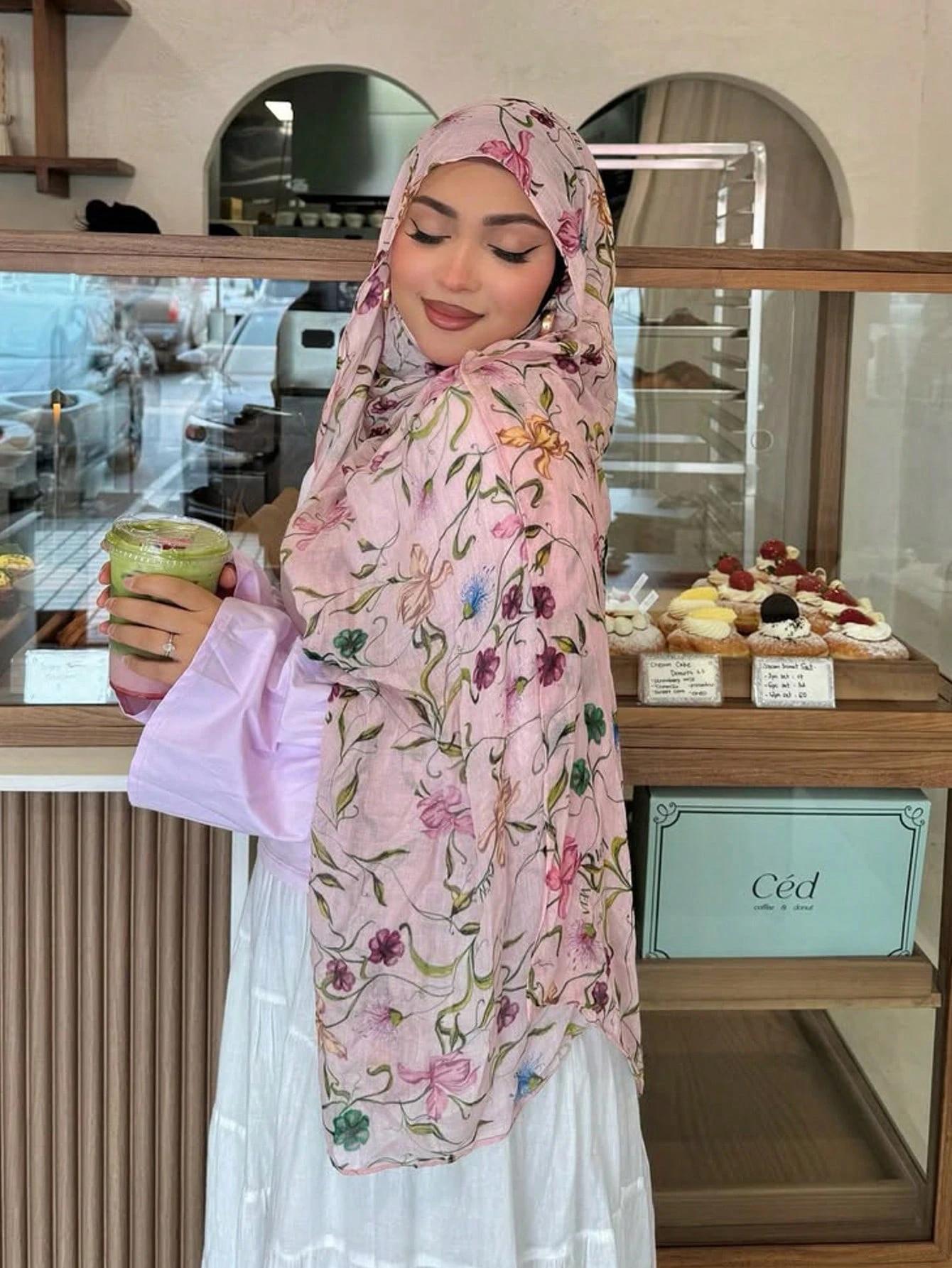 1Pcs Ramadan Flower Watercolor Hijab Women Bohemian Soft Muslim Hijabs Floral Breathable Shawl Wrap Scarf Headscarf Warm
1Pcs Ramadan Flower Watercolor Hijab Women Bohemian Soft Muslim Hijabs Floral Breathable Shawl Wrap Scarf Headscarf Warm