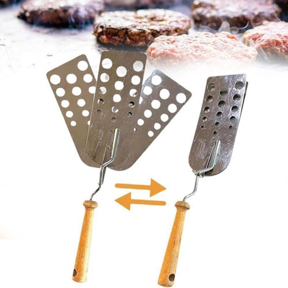 Stainless Steel Hot Meat Patty Spatula Heat Resistant BBQ Spatula New Burger Flip Smasher Kitchen
Stainless Steel Hot Meat Patty Spatula Heat Resistant BBQ Spatula New Burger Flip Smasher Kitchen