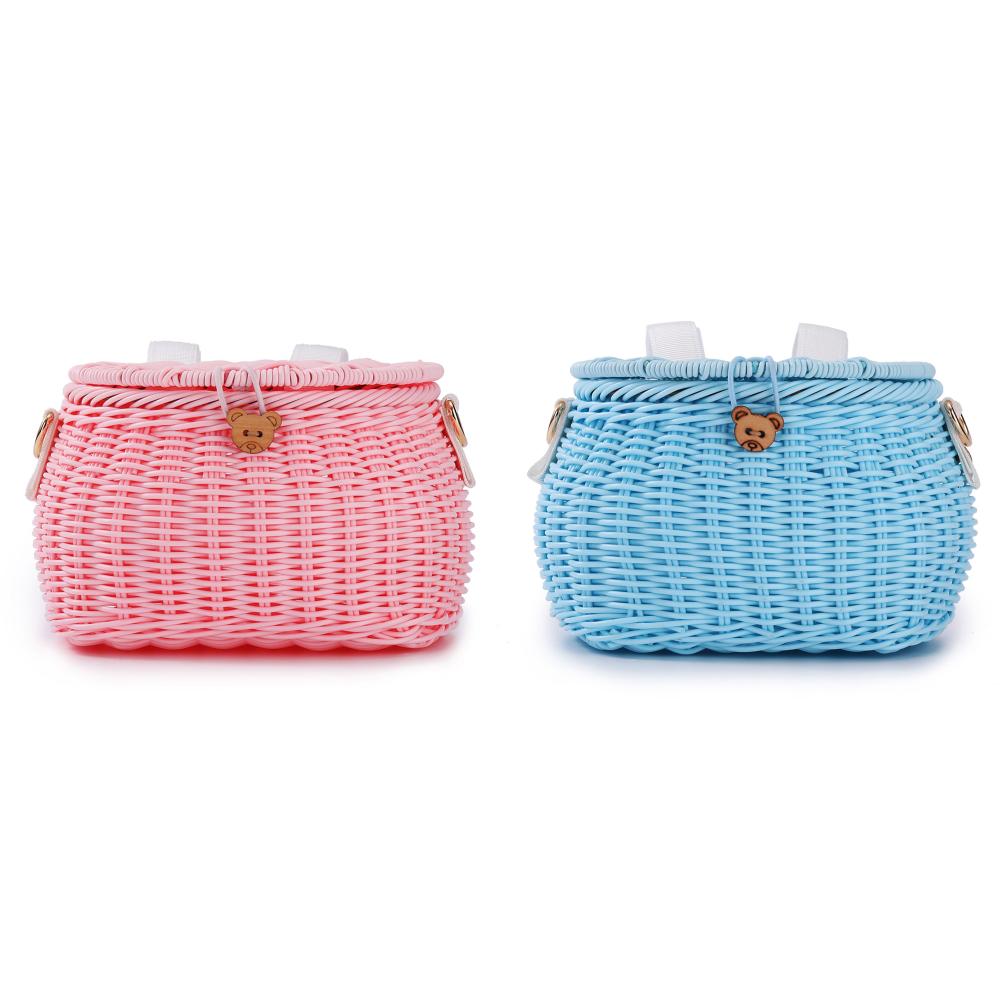 Bike Front Basket Backpack with Lid Handwoven Basket for Kids Adult Bikes (Pink)
Bike Front Basket Backpack with Lid Handwoven Basket for Kids Adult Bikes (Pink)