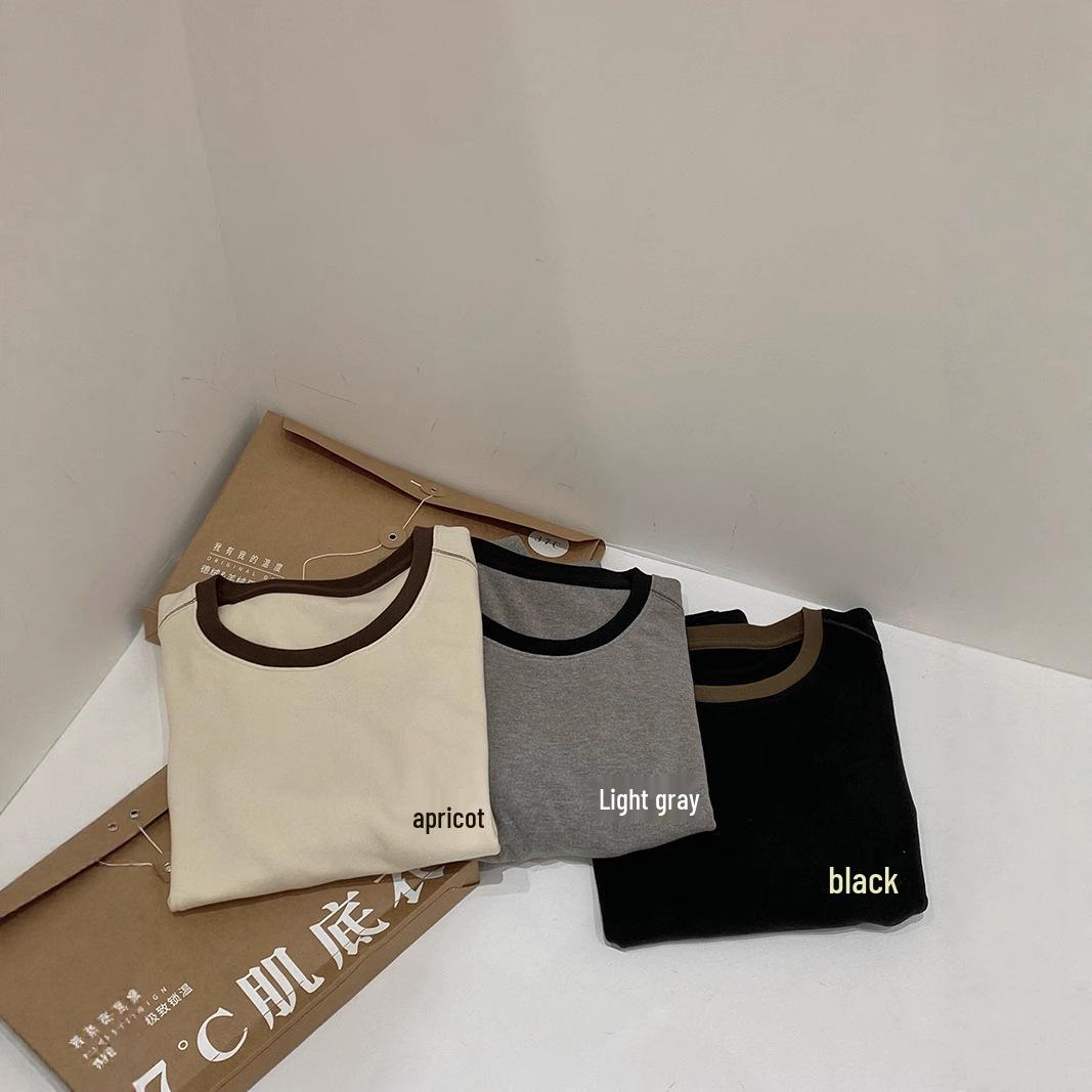 2025 Winter Women s Double-Sided Cashmere Color-Block Long Sleeve Base Layer Tee - Korean Minimalist Style Medium
2025 Winter Women s Double-Sided Cashmere Color-Block Long Sleeve Base Layer Tee - Korean Minimalist Style Medium