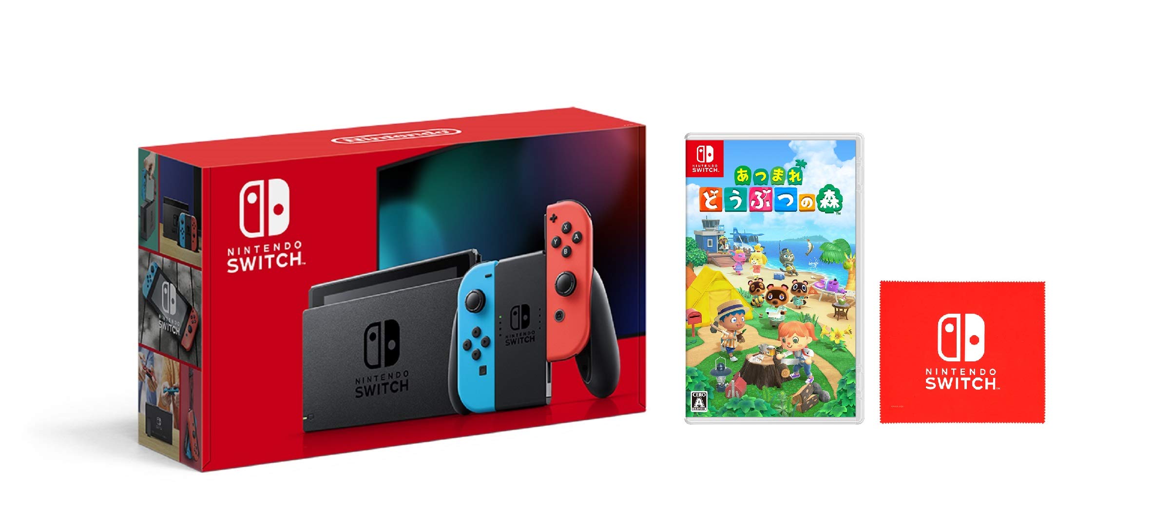 Nintendo Switch main unit Neon Neon Red Atsumare Animal Crossing Switch logo design microfiber cloth (Nintendo Switch) Joy-Con (L) Blue/(R) & -Switch
Nintendo Switch main unit Neon Neon Red Atsumare Animal Crossing Switch logo design microfiber cloth (Nintendo Switch) Joy-Con (L) Blue/(R) & -Switch