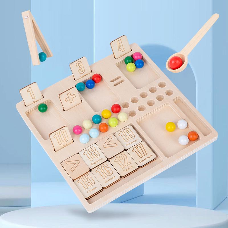Children s Montessori Abacus Learning Board: Digital Math Puzzle Toy for Early Education in Addition and Subtraction.
Children s Montessori Abacus Learning Board: Digital Math Puzzle Toy for Early Education in Addition and Subtraction.