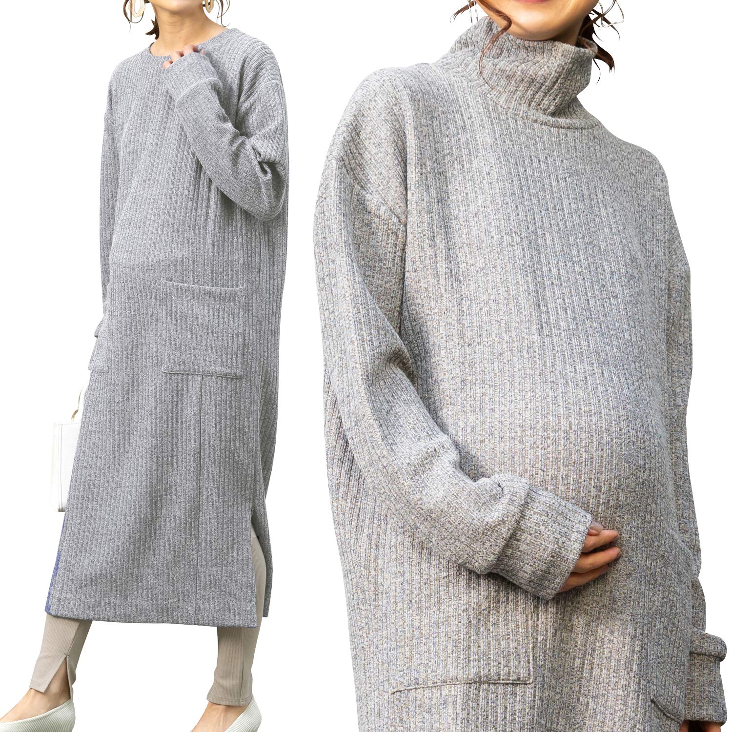 Sweet Mommy Maternity Nursing Clothes Rib Adjustable Side Choice of Neck Crew Gray Dress, Knit, Slits, Design, Neck, сірий колір
Sweet Mommy Maternity Nursing Clothes Rib Adjustable Side Choice of Neck Crew Gray Dress, Knit, Slits, Design, Neck, сірий колір