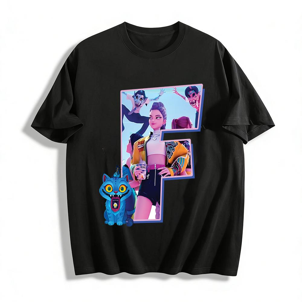 Cyberpunk Style Cartoon Print T-shirt Hip-hop Girl Group Demon Cat Loose Casual Top Pure cotton T-shirt XXS
Cyberpunk Style Cartoon Print T-shirt Hip-hop Girl Group Demon Cat Loose Casual Top Pure cotton T-shirt XXS