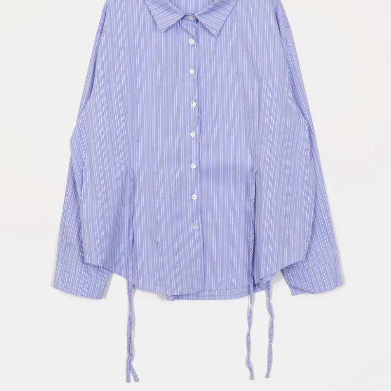 Korean Chic Striped Long Sleeve Shirt with Side Tie Waist - Women s Spring/Autumn 2026 Edition. One Size
Korean Chic Striped Long Sleeve Shirt with Side Tie Waist - Women s Spring/Autumn 2026 Edition. One Size