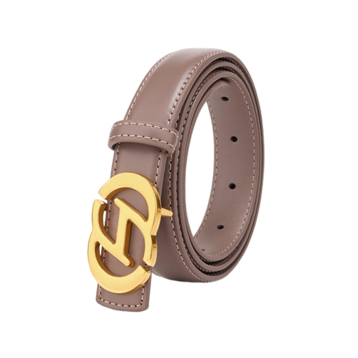 Тот же кожаный ремень без пробивки, можно заменить ремнем с пряжкой, декоративный ремень для брюк 105cm