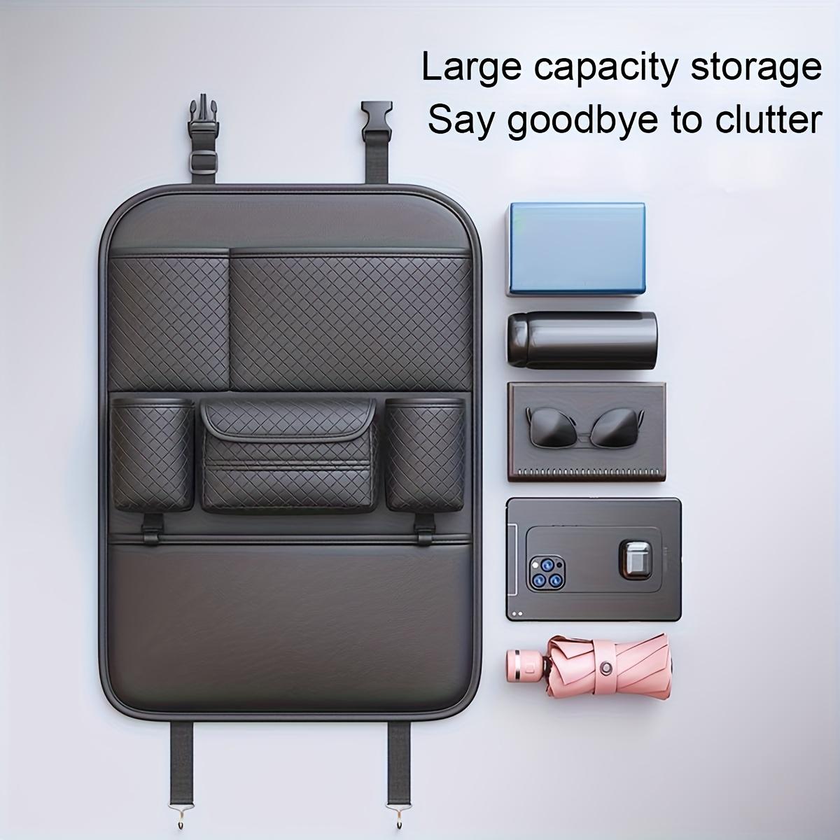 1pc High Quality Black Car Seat Back Organizer - Large Capacity PU Leather Storage Bag for Water Bottles, Tablets, Laptops And Accessories чёрный
1pc High Quality Black Car Seat Back Organizer - Large Capacity PU Leather Storage Bag for Water Bottles, Tablets, Laptops And Accessories чёрный