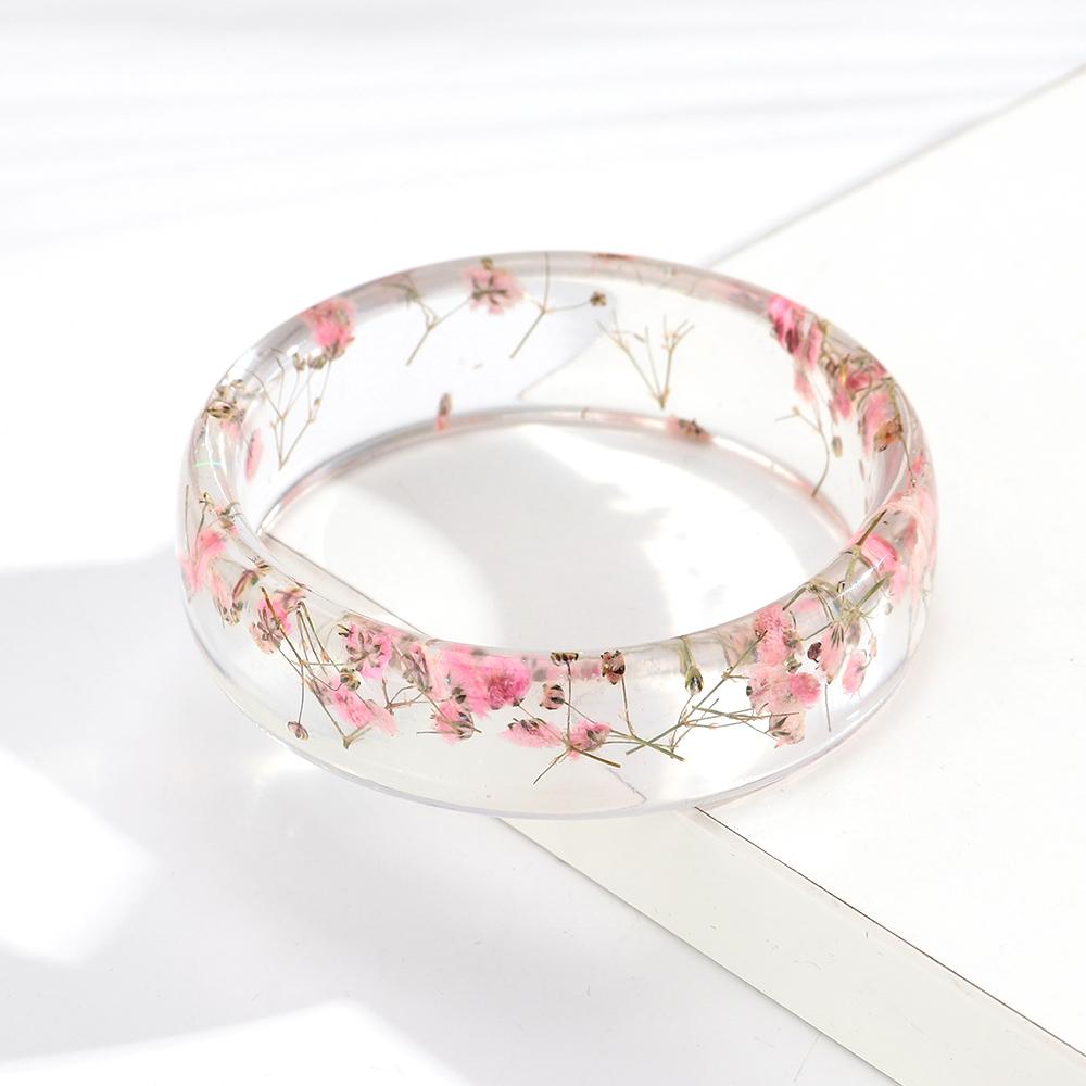 New Epoxy Resin Dried Flower Wide Bangle for Women Retro Transparent Round Acrylic Flower Leaf Bracelets Statement Jewelry Gifts
New Epoxy Resin Dried Flower Wide Bangle for Women Retro Transparent Round Acrylic Flower Leaf Bracelets Statement Jewelry Gifts