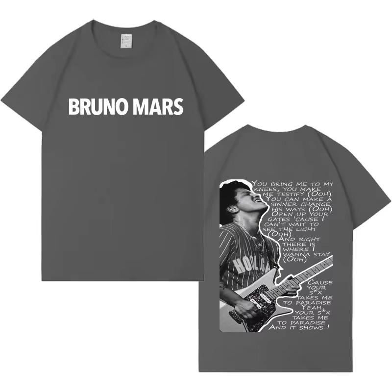 Rapper Bruno Mars Trendy Double Sided Graphics Tshirt Casual pure cotton Short Sleeve Top 2026 Spring summer Streetwear Unisex 4XL
Rapper Bruno Mars Trendy Double Sided Graphics Tshirt Casual pure cotton Short Sleeve Top 2026 Spring summer Streetwear Unisex 4XL