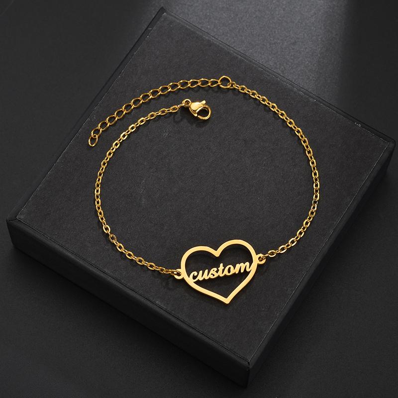 Atoztide New Customized Name Bracelet Personalized Thick Chain for Women Stainless Steel Gold Color Bangle Chrismas Gift silver color&11cm
Atoztide New Customized Name Bracelet Personalized Thick Chain for Women Stainless Steel Gold Color Bangle Chrismas Gift silver color&11cm
