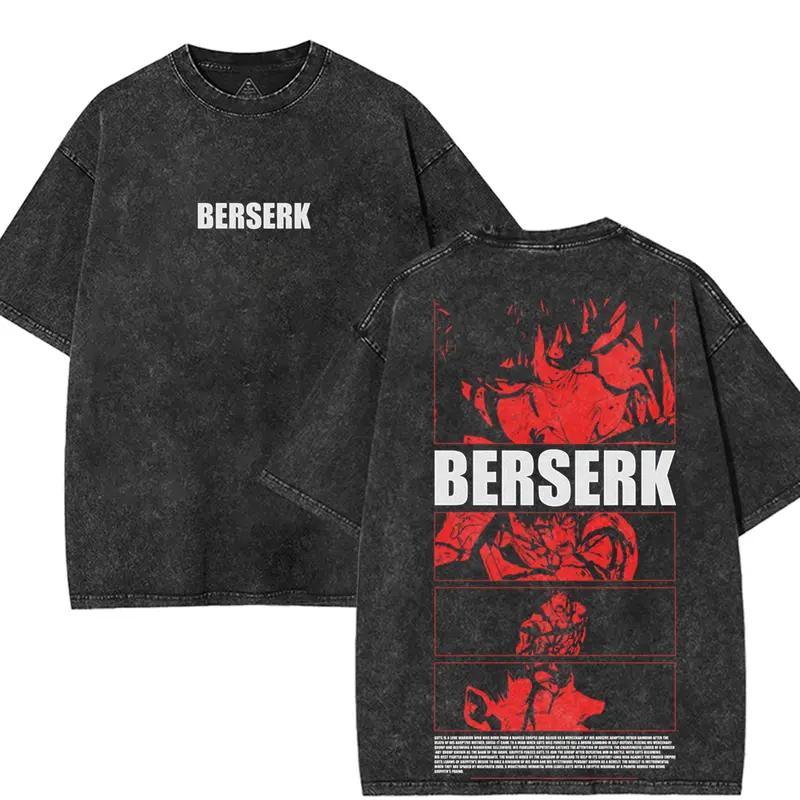 Berserk Guts Printed Tee Men Women Retro Washed T-shirts Oversized Cotton T Shirt Short Sleeve Clothing Harajuku Male Tshirt XXL
Berserk Guts Printed Tee Men Women Retro Washed T-shirts Oversized Cotton T Shirt Short Sleeve Clothing Harajuku Male Tshirt XXL