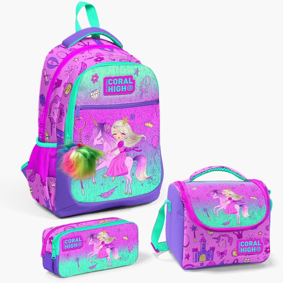 Coral High Kids Açık Pembe Mor Unicornlu Prenses Desenli 3’lü Okul Çanta Seti SET0123481
Coral High Kids Açık Pembe Mor Unicornlu Prenses Desenli 3’lü Okul Çanta Seti SET0123481