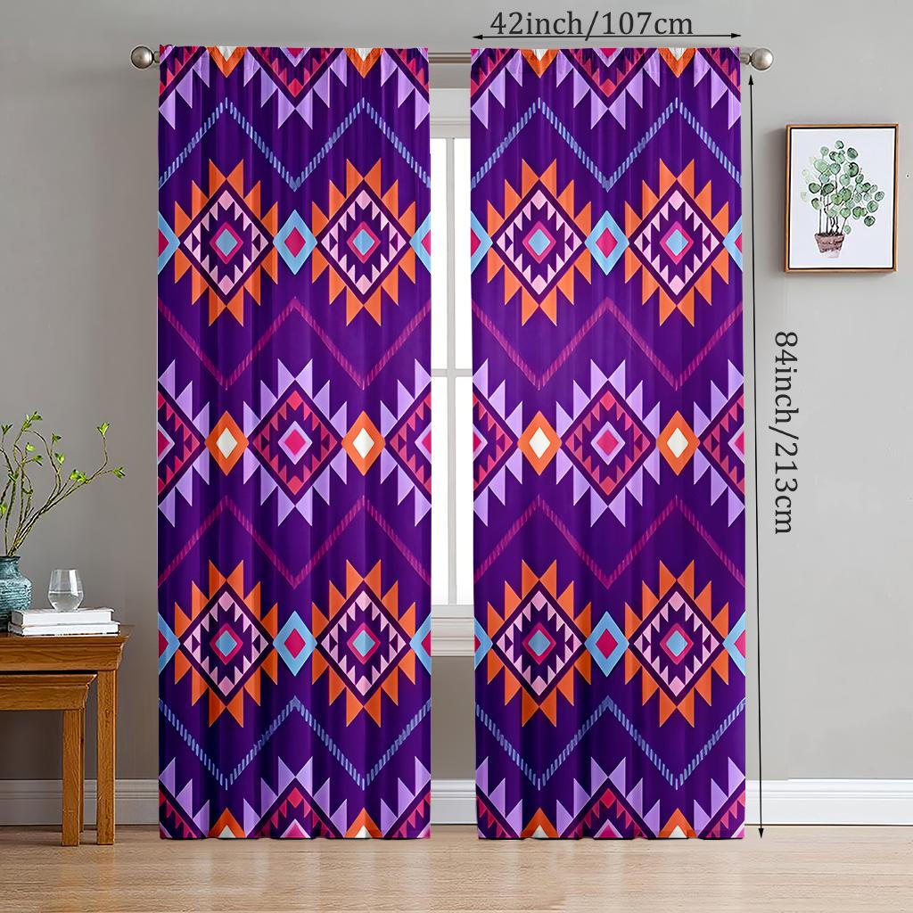 2pcs- Bohemian style purple polyester curtains, pole bag curtains 42 * 84, bedroom, living room, family room decoration 14Wx39L(35x100CM)x2
2pcs- Bohemian style purple polyester curtains, pole bag curtains 42 * 84, bedroom, living room, family room decoration 14Wx39L(35x100CM)x2
