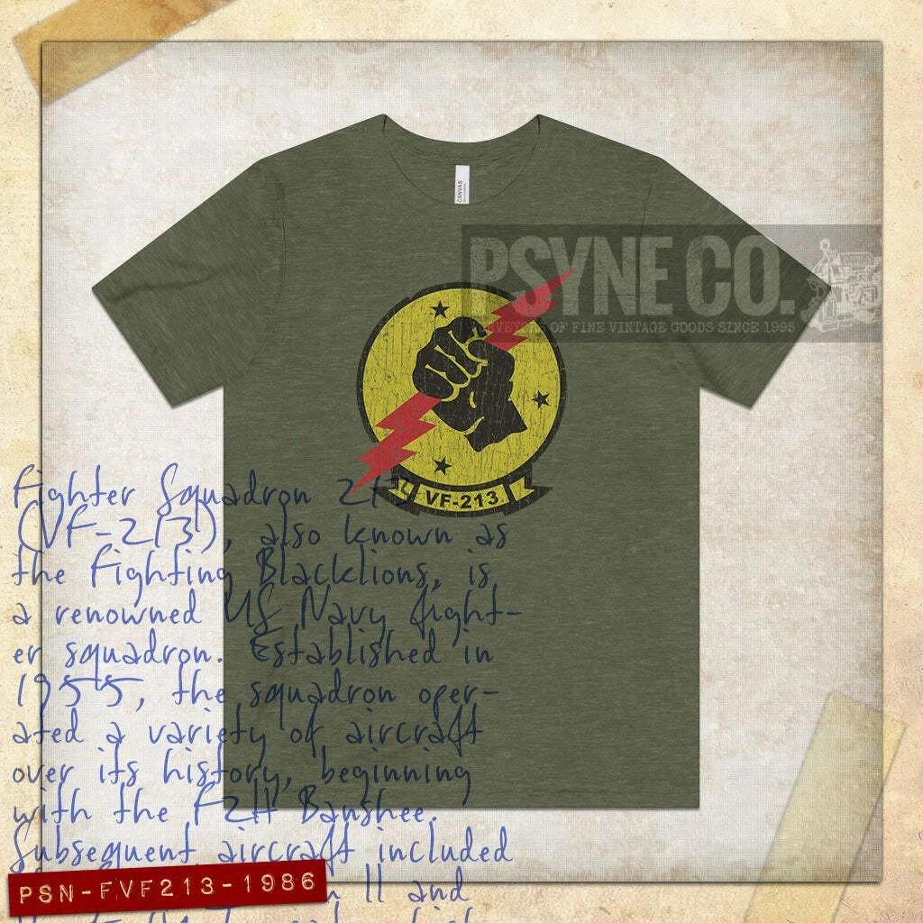 Fighter Squadron VF-213 1986 Vintage Men s T shirt XL
Fighter Squadron VF-213 1986 Vintage Men s T shirt XL