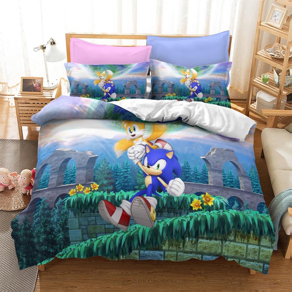 Набір постільної білизни з трьох предметів серії Sonic King259cmx228cm
Набір постільної білизни з трьох предметів серії Sonic King259cmx228cm